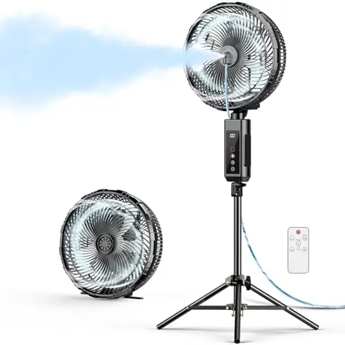 12-Inch 2-in-1 Rechargeable Oscillating Fan