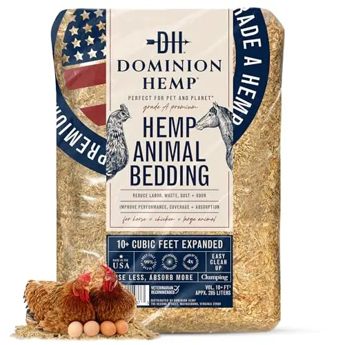 Dominion Hemp bedding for chicken coops