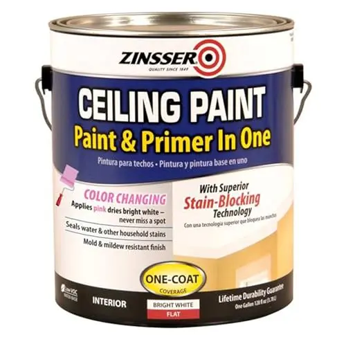 Zinsser ceiling paint and primer in one can
