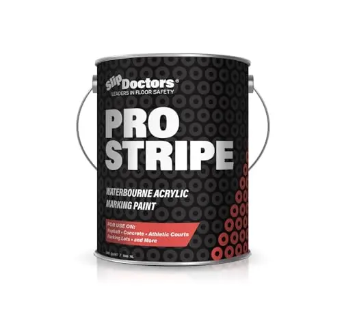 Pro Stripe white line marking paint for asphalt courts and parking lots