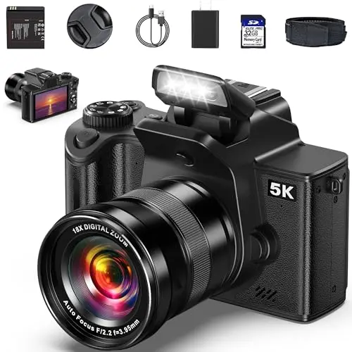 5K/80MP, 18X Zoom, 4" Touch Panel