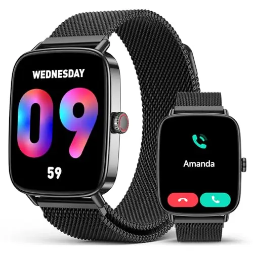 AI Heart Alerts, Stress/SpO2/ Sleep, Rugged Design