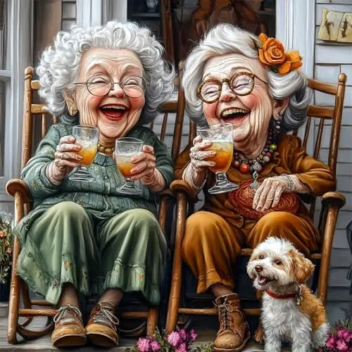 MAXBYE Cheers to Best Friends diamond painting kit with sparkling resin gems and tools