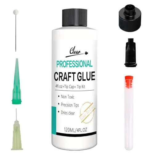 OOTDART Craft Glue with multiple precision tips and storage box