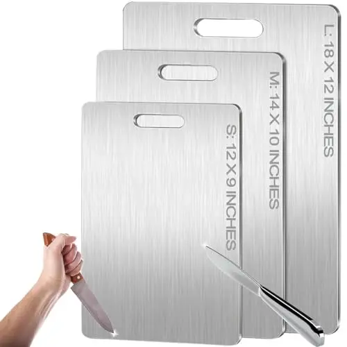Thick Pure Titanium, Lightweight & Dishwasher Safe