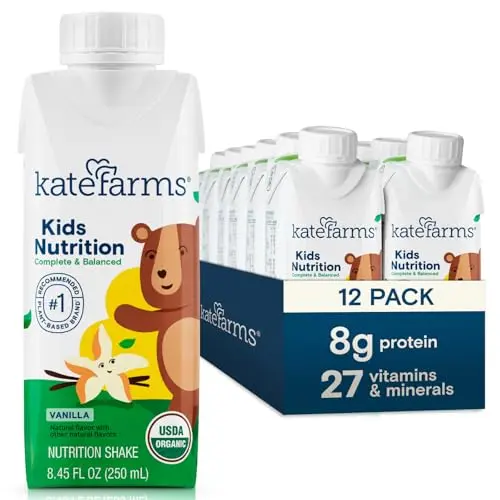 Organic, Plant-Based, 8g Protein (Vanilla, 12-pack)