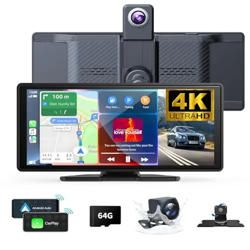 Large 4K Touchscreen, Dash/Backup Cameras, GPS