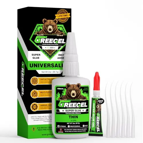 GREEGEL thin super glue with extra gel for vertical surfaces
