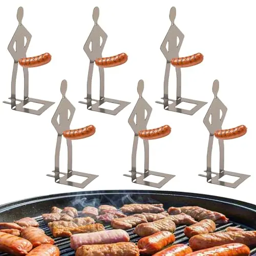 6-pack whimsical stainless holders for roasting