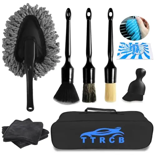 10PCS car detailing cleaning kit with various brushes