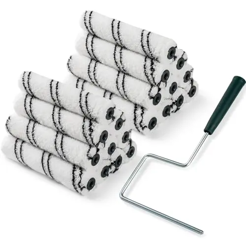 CoatPro Twools 20-pack microfiber paint roller covers with metal frame