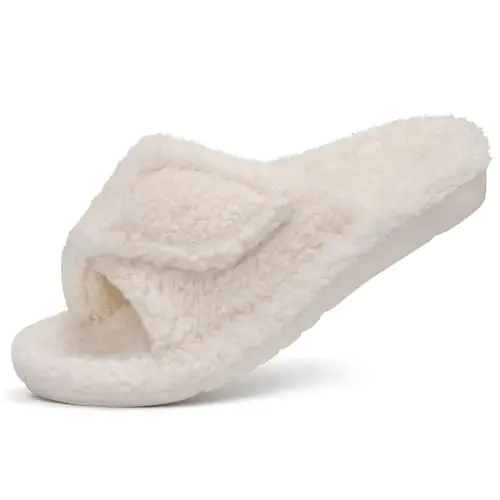 Comfy Adjustable Open Toe House Shoe