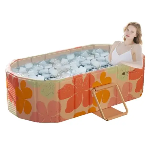 XXL folding oval tub for athletes & recovery