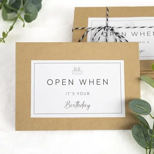 Open-when envelopes for sentimental support