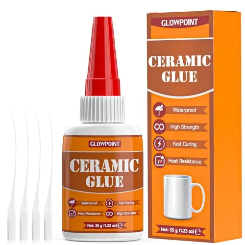 GLOWPOINT ceramic glue bottle with multiple precision nozzles