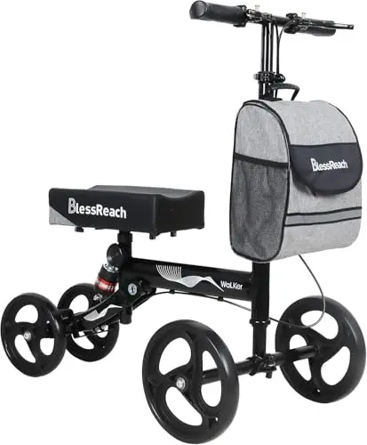 Easy-transport knee walker for home & errands