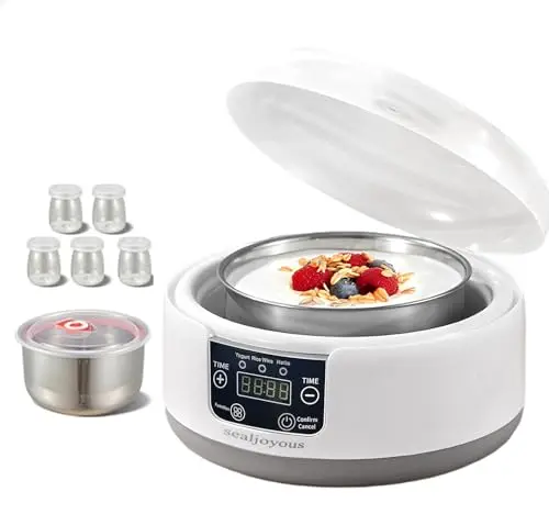 sealjoyous Yogurt Maker with touch screen and multiple cups