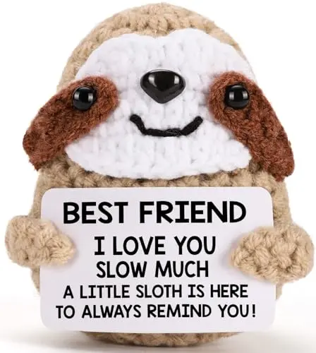 MBL knitted sloth toy for best friend gifts