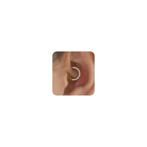 Gold Titanium Hypoallergenic Hoop