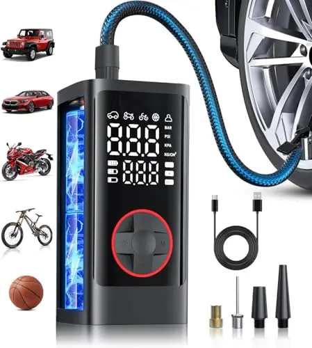 Fast Cordless Air Pump w/ Memory & USB