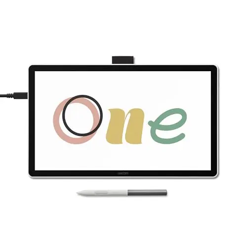 Wacom One 14 drawing tablet with laminated screen