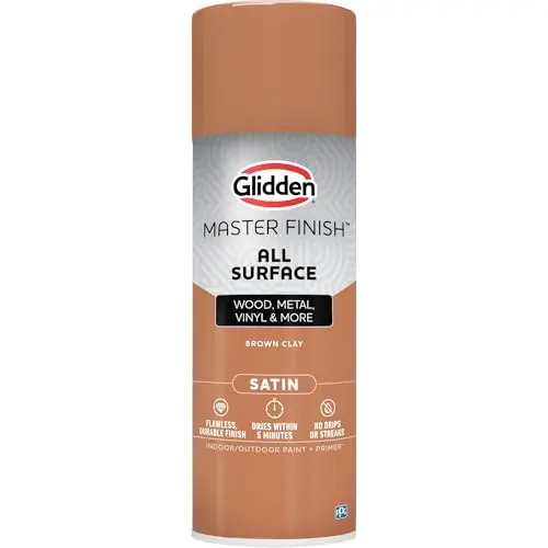 Glidden Master Finish Spray Paint in Brown Clay color