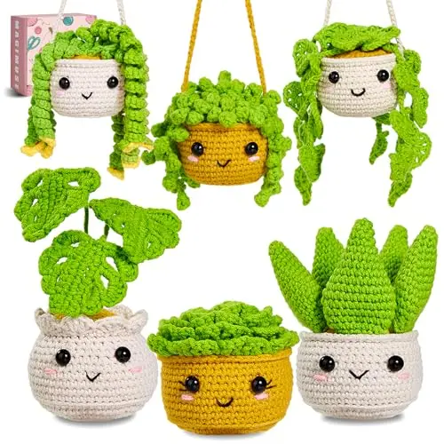MAGIMUSE crochet kit for monstera plant amigurumi with video tutorials