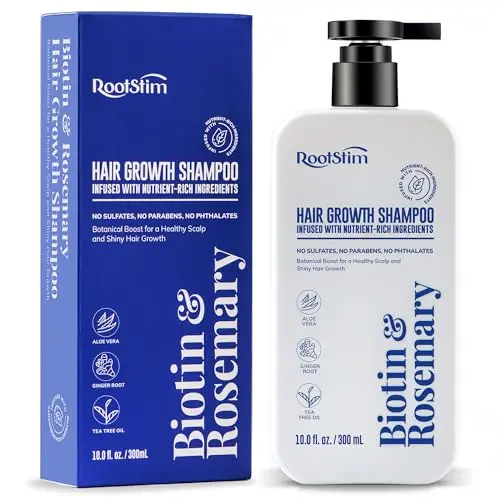 Natural Hair Growth Shampoo with Tea Tree, Ginger Root & Aloe Vera