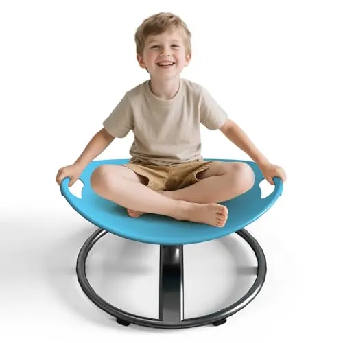 Sensory chair with safety handle for young children