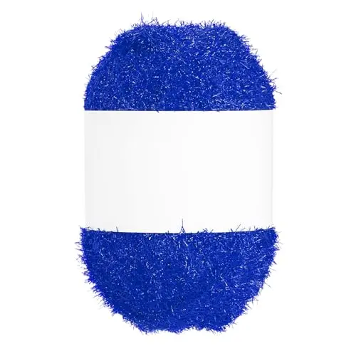 PATIKIL Scrubbie yarn with sparkle finish in dark blue