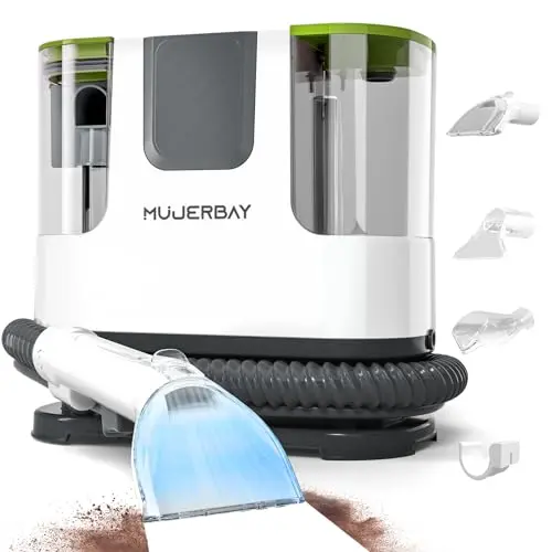Wheeled portable cleaner for deep stains