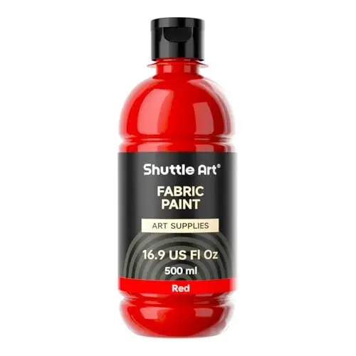 Shuttle Art red fabric paint large bottle