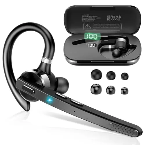 90H Hands-Free Headset, Dual Mics & Long Battery