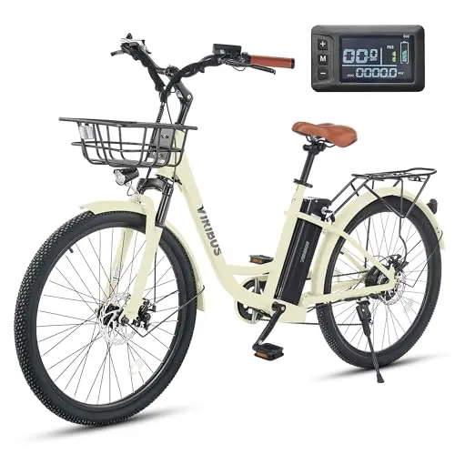 Step-Through 26'' Aluminum Cruiser, 1000W Peak, Basket