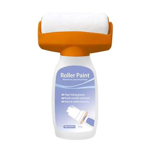 JAJADO White Wall Paint with roller brush for touch-ups