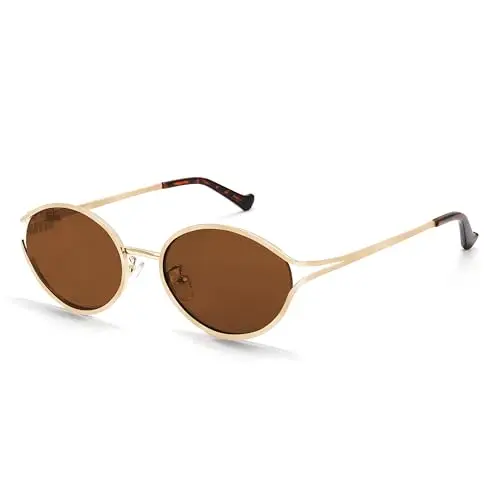 Gold Accents, Small Round Frame