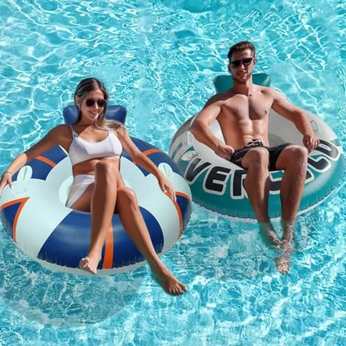 Heavy Duty River Tube Chair with Cup Holder & Mesh Seat