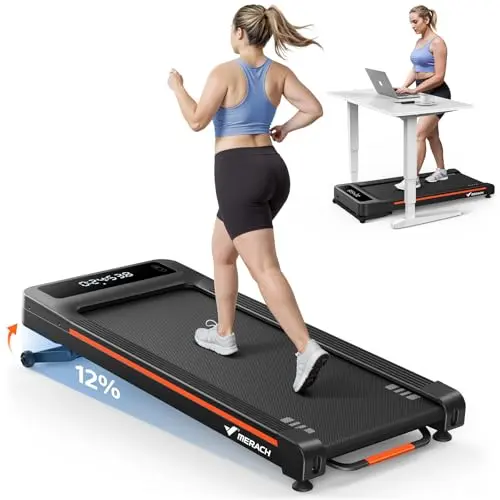 400 lbs, 12% Auto Incline Under Desk Treadmill