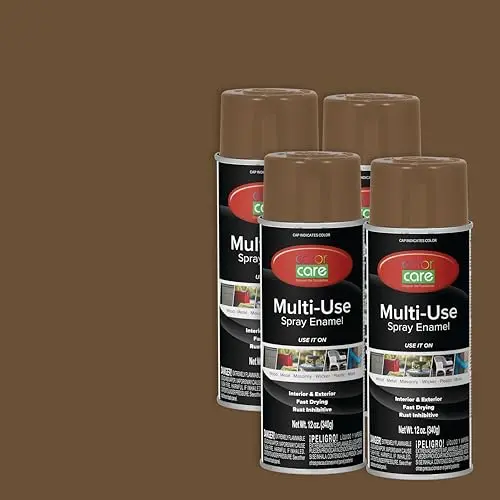 COLOR CARE spray paint can in brown