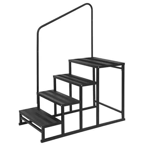 Portable Steps with Dual Handrails