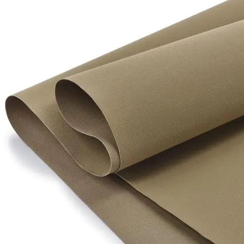 TeeLiy waterproof canvas fabric in khaki color