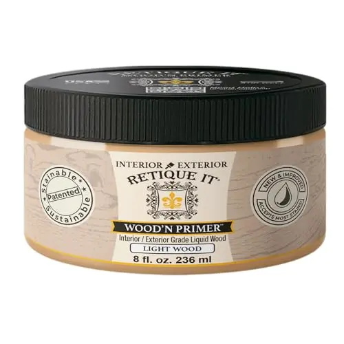 Retique It Wood'n Primer in light wood tone liquid form