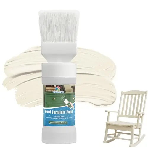 NEWALLENCE Wood Furniture Paint in Cream White