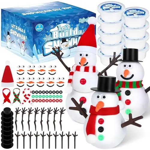 RoseFog Snowman Clay kit with multiple pieces for DIY crafting