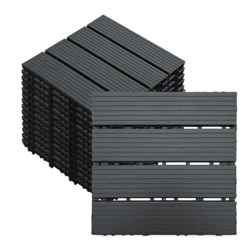 KEDY plastic interlocking deck tiles for outdoor pool areas