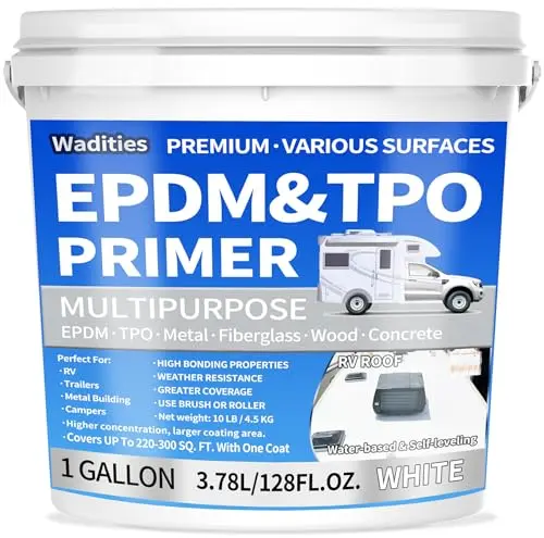 Wadities EPDM and TPO primer for metal and other surfaces
