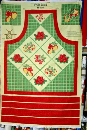 FlashPhoenix Fruit Salad apron fabric with colorful fruit design