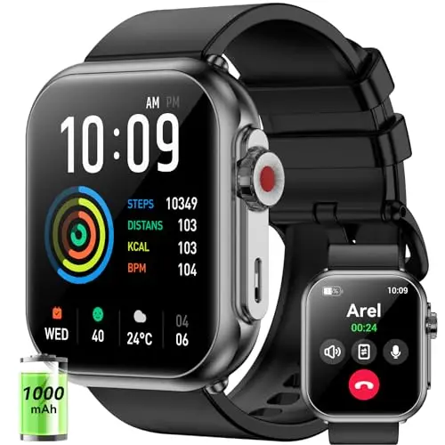 1000mAh battery, 110 sport modes, IP68 rating