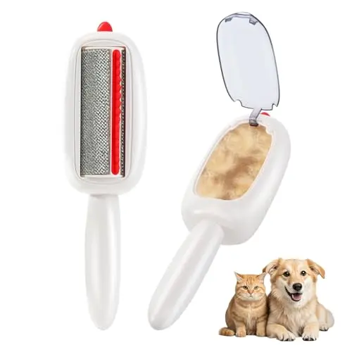 inaBuletwo reusable pet hair remover lint roller brush in white
