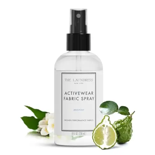 The Laundress activewear fabric refresher spray with marine scent